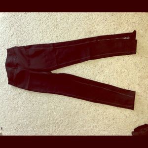 Rag & bone jeggings with zippers at bottom